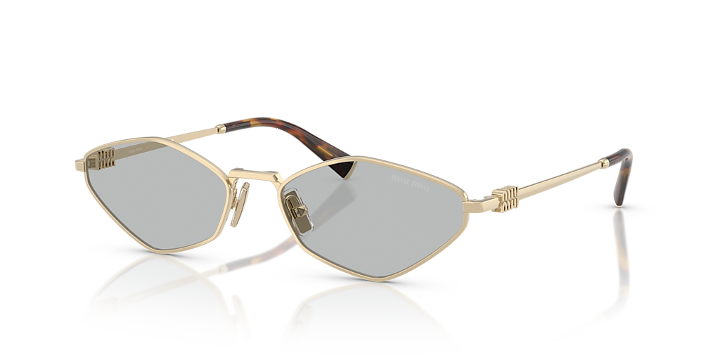Miu Miu MU 56ZS L (56 - 17) with Grey lenses and Gold frame