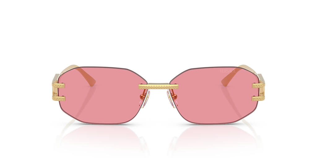 Versace VE2274 M (58 - 13) with Pink lenses and Gold frame