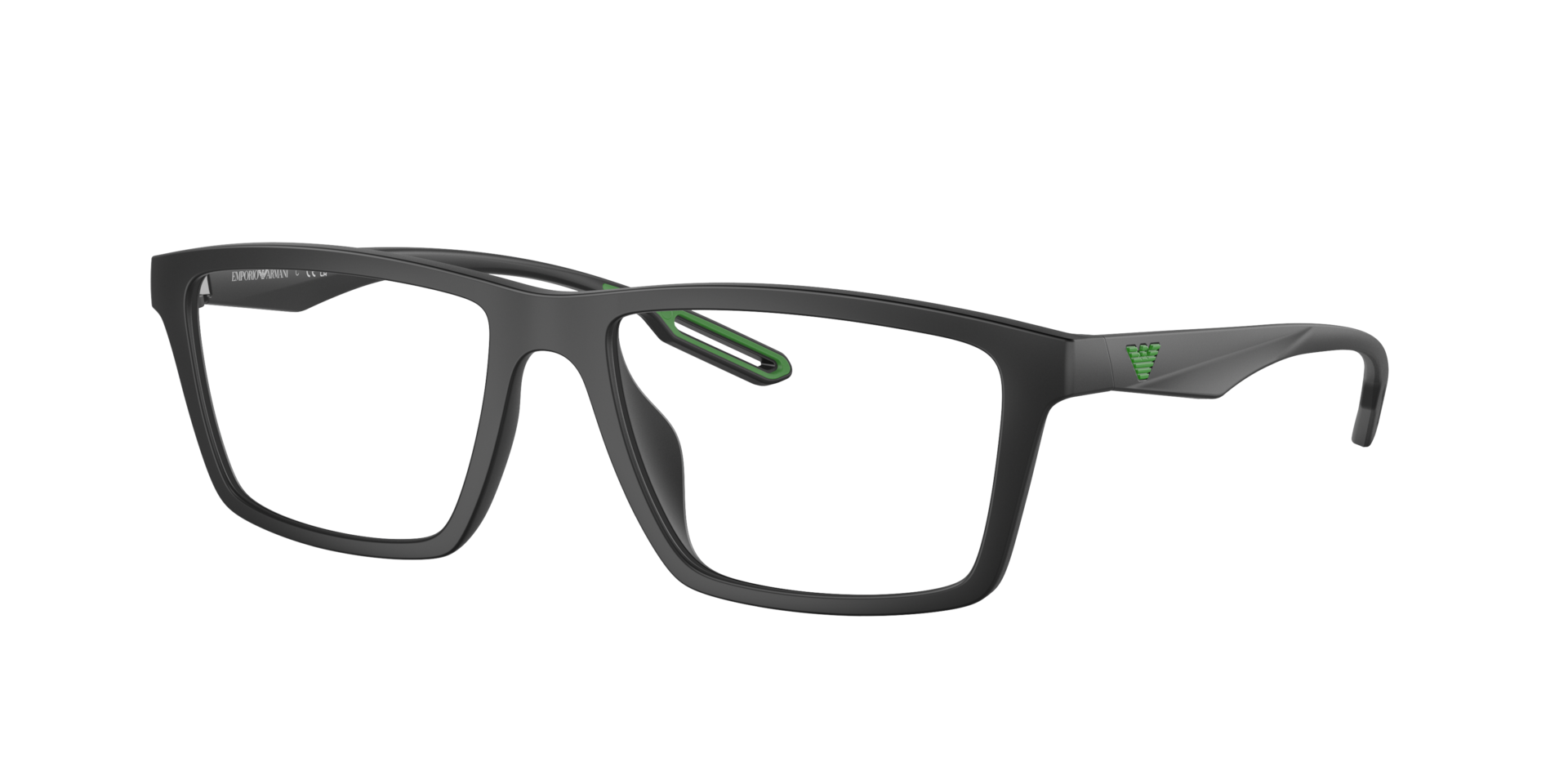 Emporio Armani Mannelijk Sunglass EA4189U -  Framekleur: Matzwart, Lenskleur: Helder