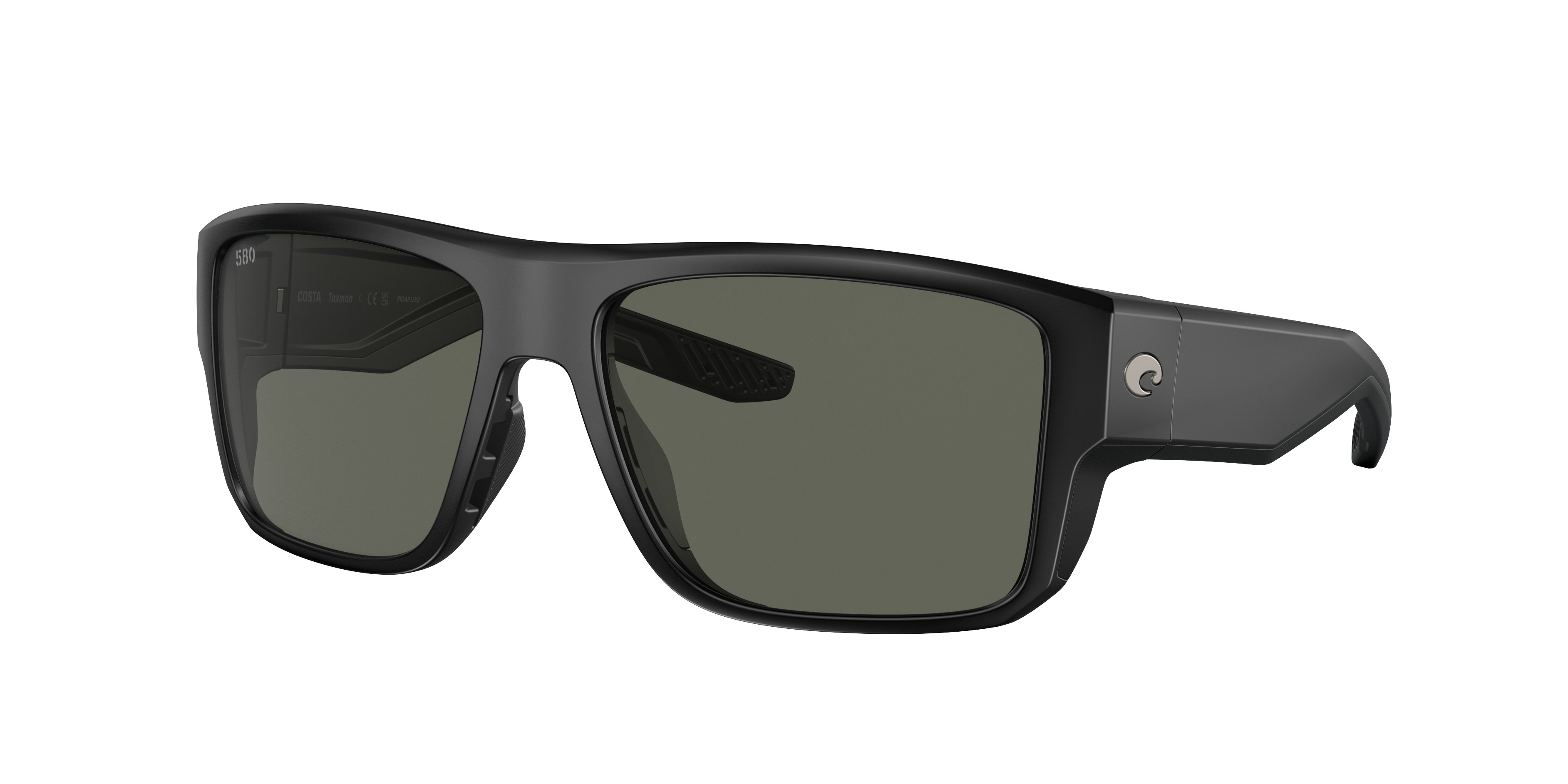 Costa Man Sunglass Taxman -  Frame color: Matte Black, Lens color: Gray