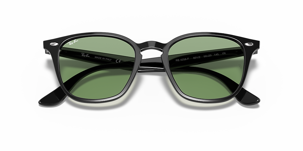 Ray-Ban RB4258-F 801/91 サングラス Ray-Ban RB4258 L (52 - 20) with Green lenses and Black frame