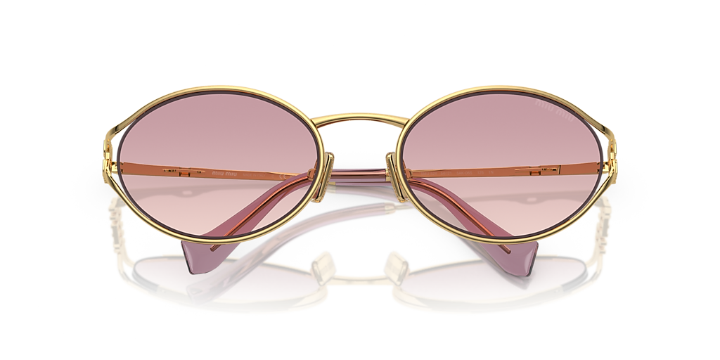 Miu Miu MU 52YS L (54 - 21) with Brown lenses and Gold frame