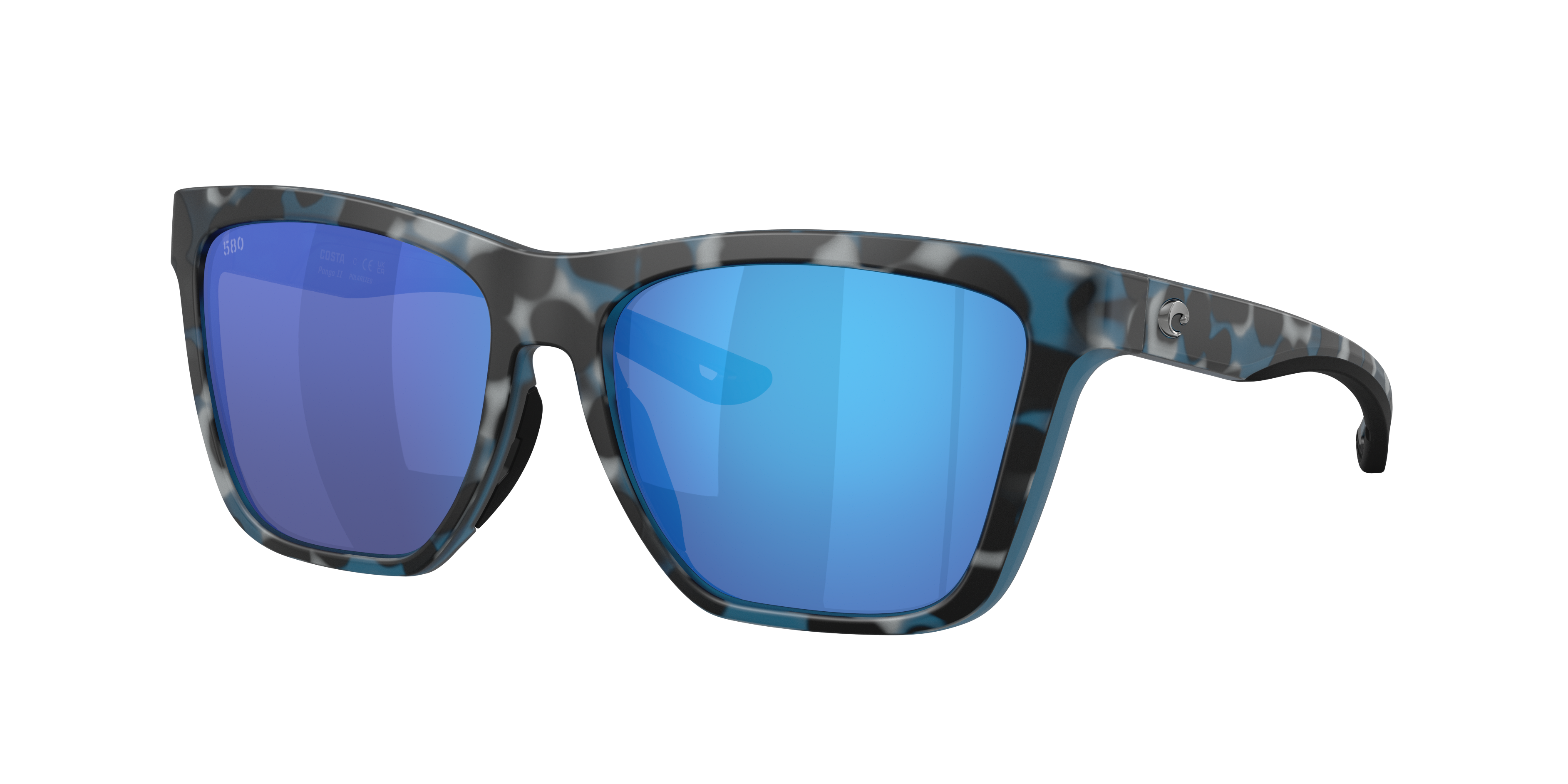 Costa Woman Sunglass Panga II -  Frame color: Deep Water Camo, Lens color: Blue Mirror