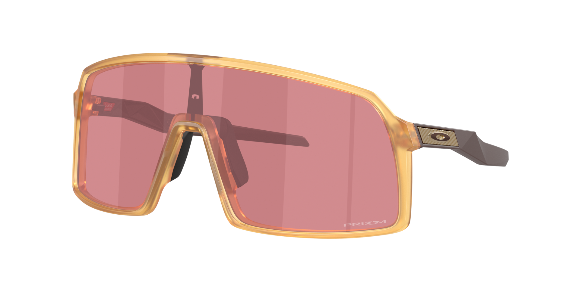 Oakley Hombre Sunglass Sutro - Color del Marco: Mostaza claro transparente mate, Color de la Lente: Prizm Dark Golf