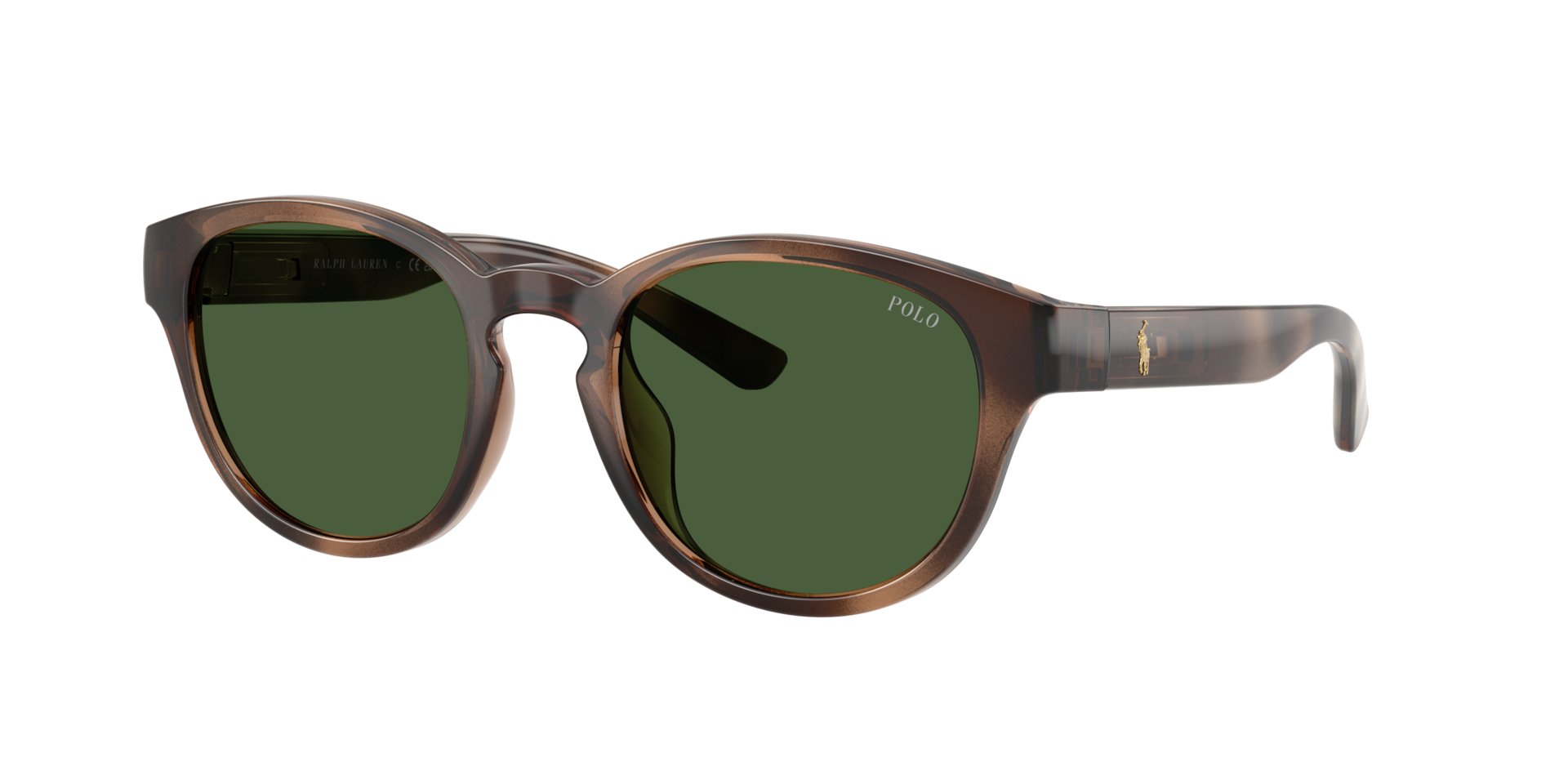 Polo Ralph Lauren Homme Sunglass PH4233U - Couleur du Monture: Havana foncé brillant, Couleur de Lentille: Vert bouteille