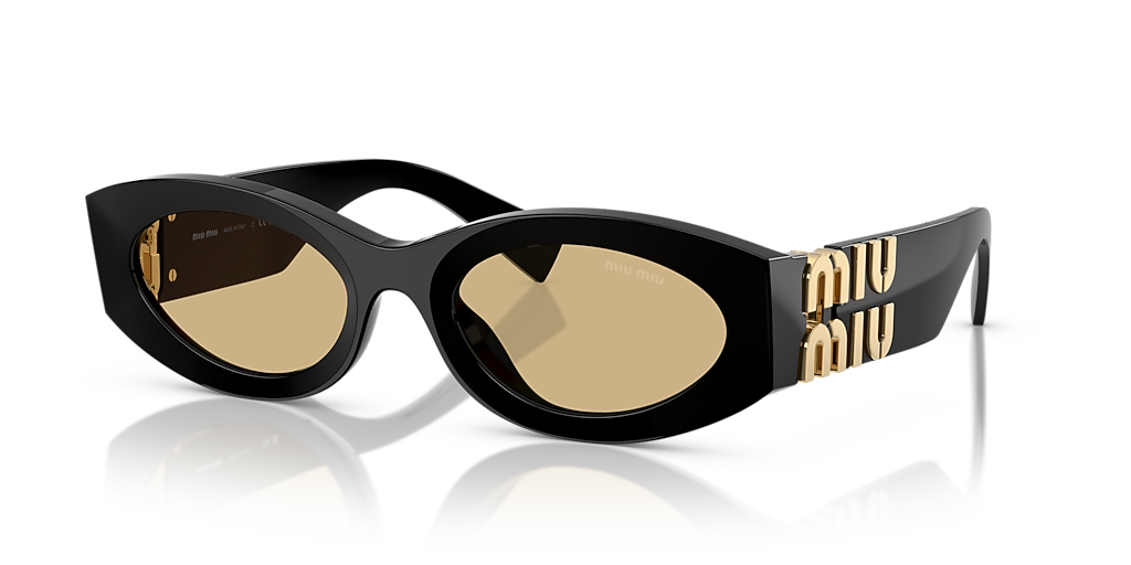 Miu Miu MU 11WS 0MU 11WS XL (54 - 21) with Yellow lenses and Black