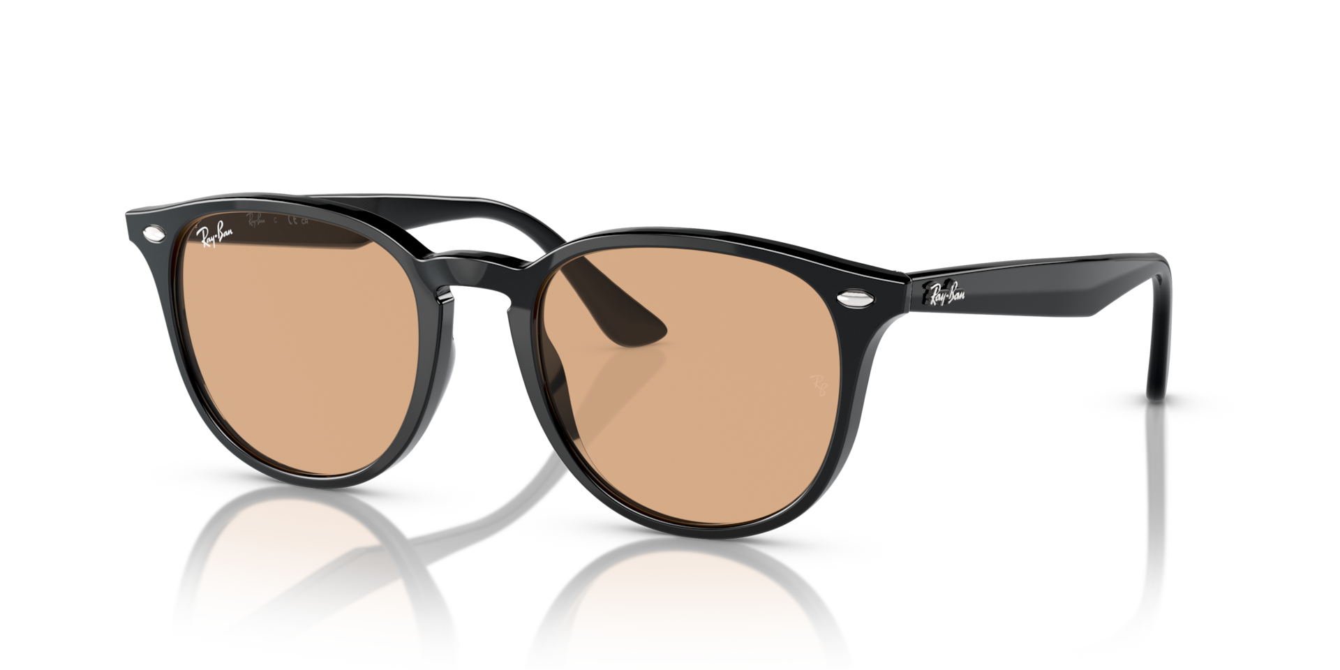 Ray-Ban RB4259 L (53 - 20) with Brown lenses and Black frame
