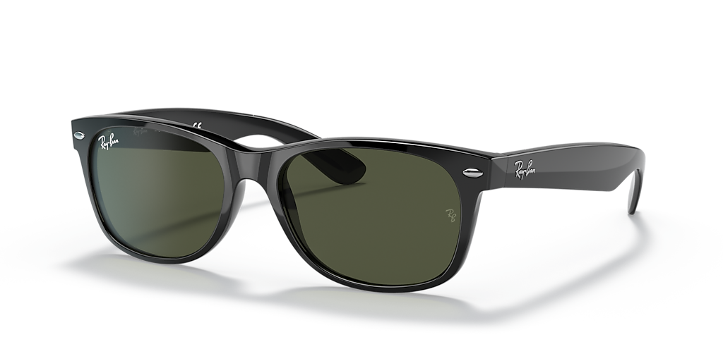 Ray-Ban New Wayfarer Classic M (55 - 18) with Green lenses and