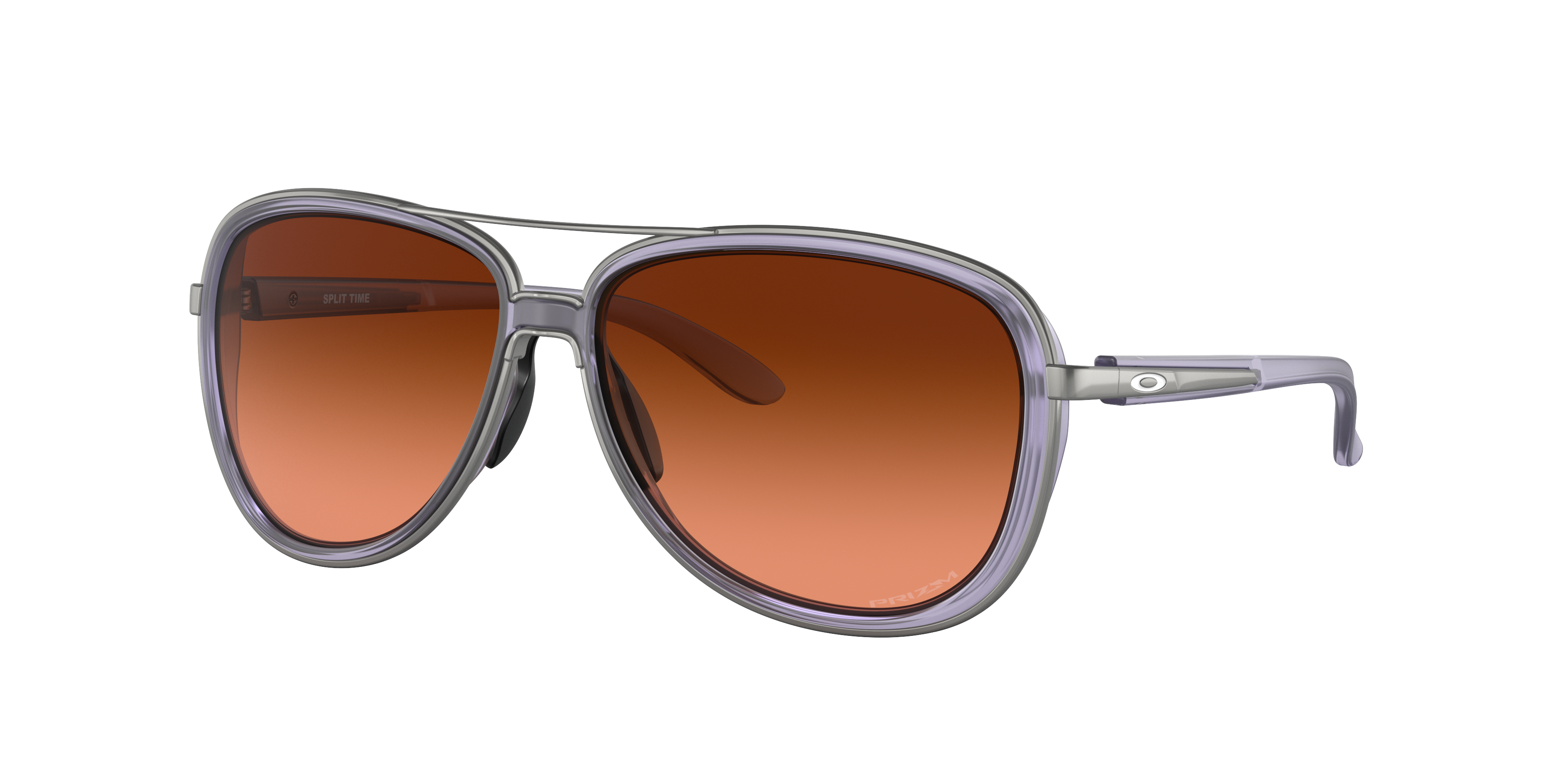 Oakley Woman Sunglass Split Time -  Frame color: Matte Trans Lilac, Lens color: Prizm Bronze Gradient