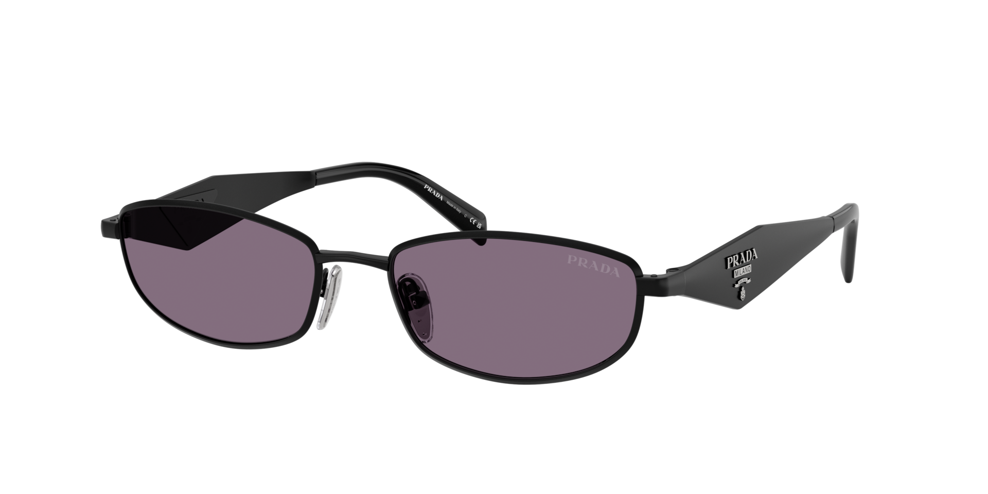 Prada Frau Sunglass PR D51S - Rahmenfarbe: Schwarz satiniert, Linsenfarbe: Mora
