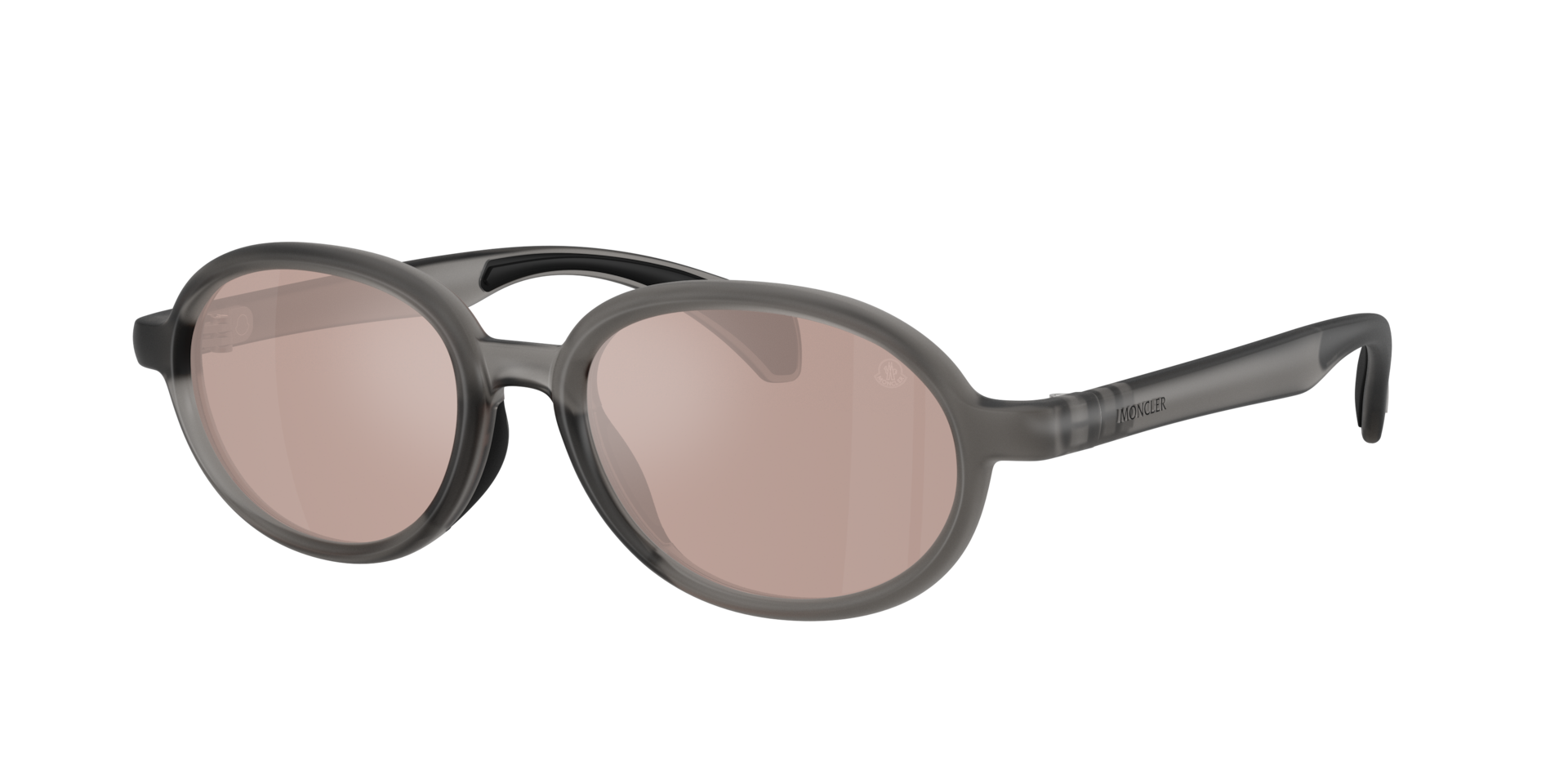 Moncler Unisex Sunglass ME8006 Caprice - Couleur du Monture Gris brillant Couleur de Lentille Rose clair argent miroir 260 €