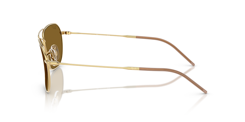 Ray-Ban Caravan Reverse XL (58 - 15) with Brown lenses and Gold