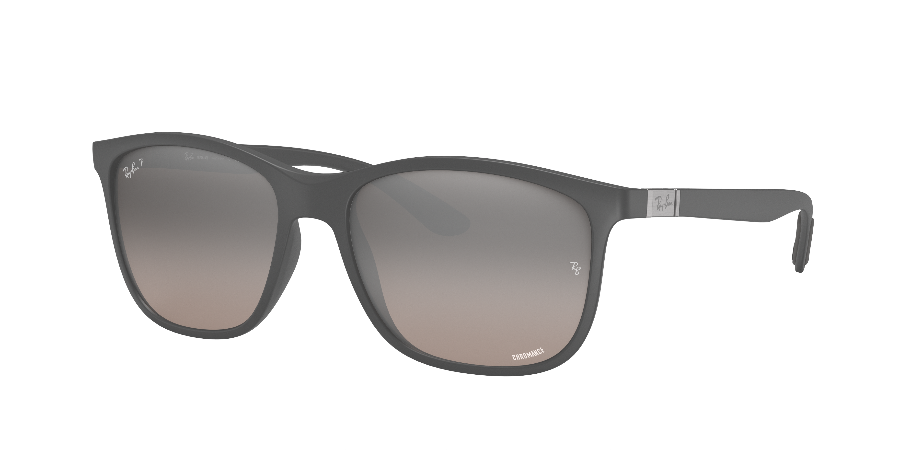 RAYBAN サングラス Ray-Ban RB4330 Polarized+ Lenses XL (56 - 17) with Silver lenses
