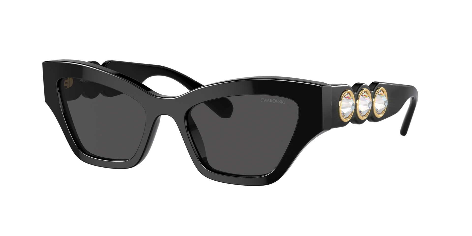 Swarovski Sk6021 Sunglasses - Female - Sunglasses - Black - 53 Mm - Accessories - Image 5