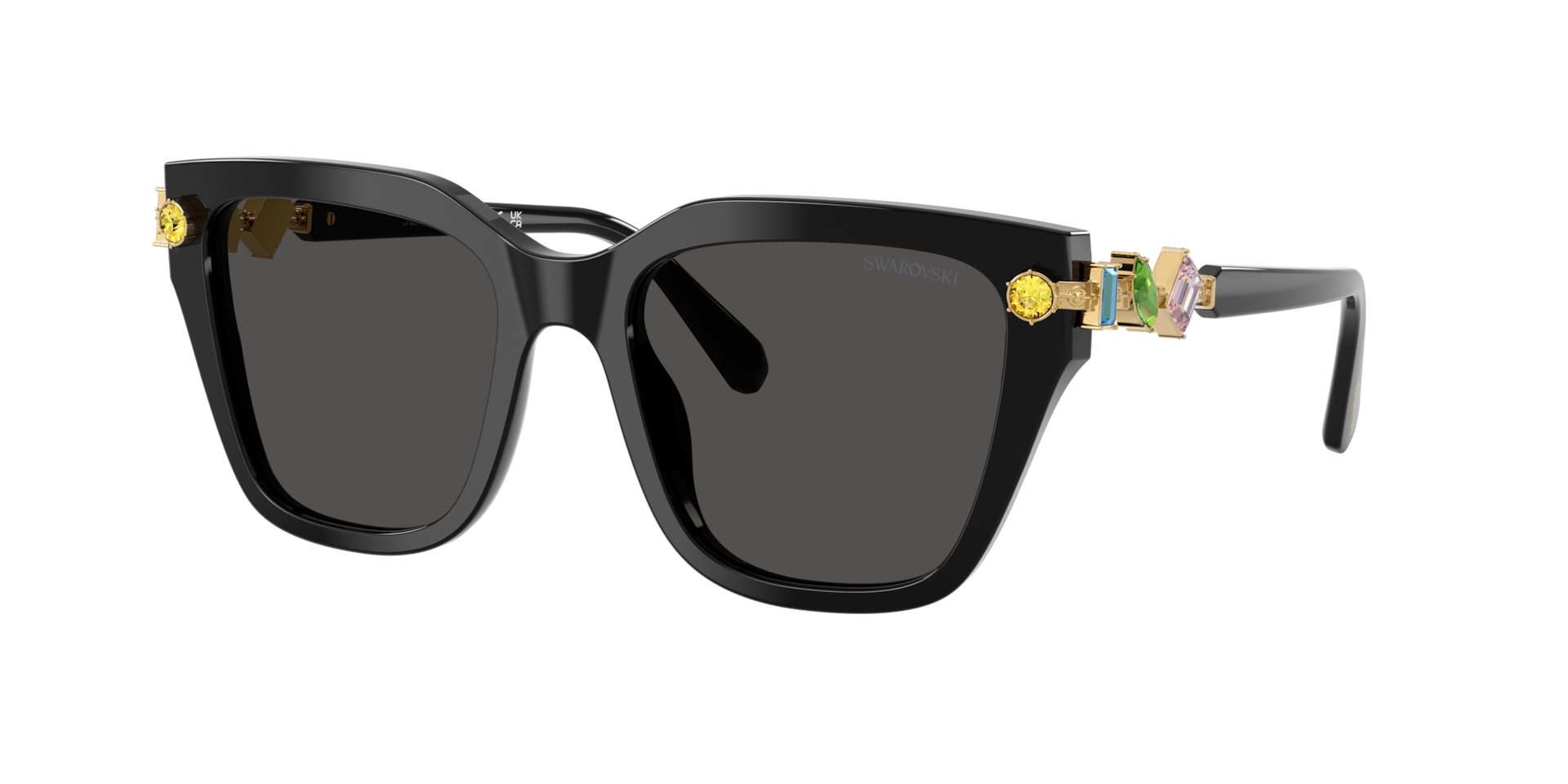 Swarovski Women's Black 0Sk6041 Irregular Sunglasses - Image 4
