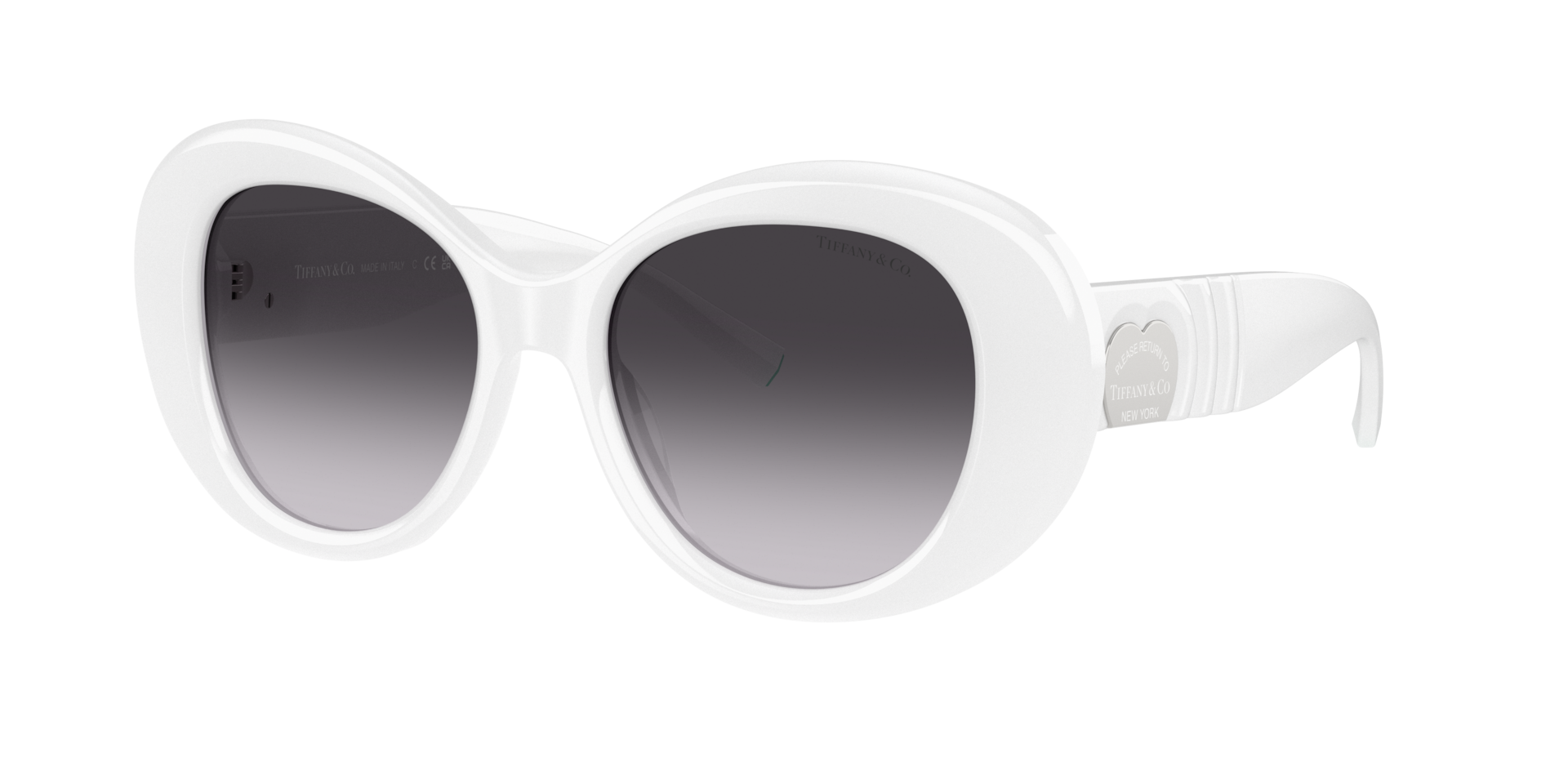 Tiffany Co Femme Sunglass TF4228 - Couleur du Monture Blanc opaline Couleur de Lentille Dgrad Gris 168 €