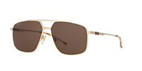 Gucci GG1676S XL (60 - 14) with Brown lenses and Gold frame