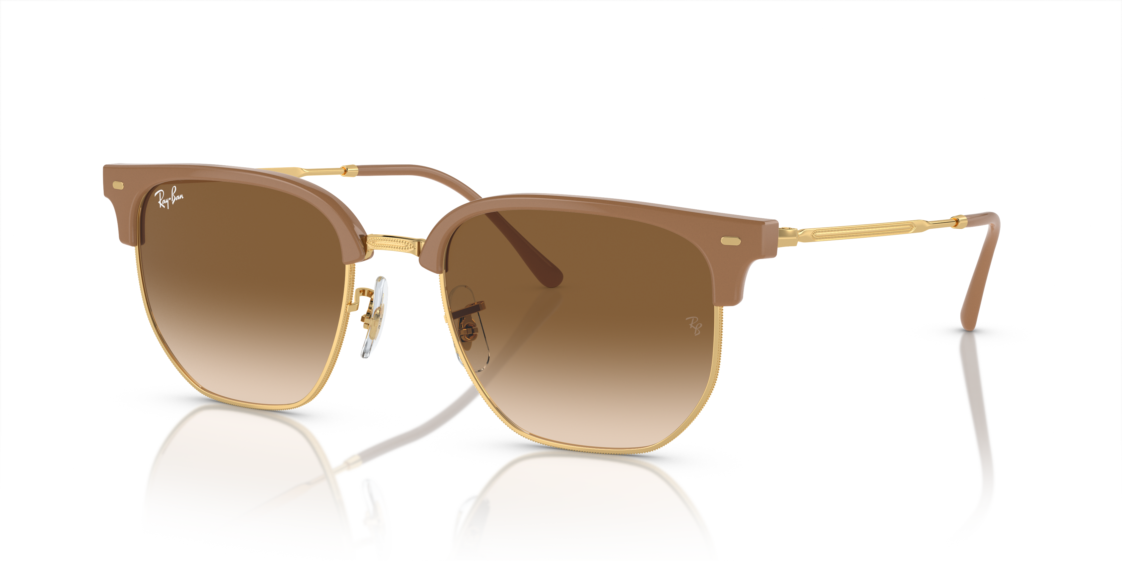 Ray-Ban New Clubmaster XL (53 - 20) com Lentes Marrom e Armação