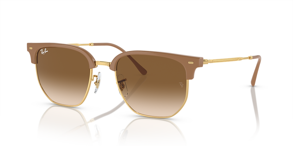 Ray-Ban New Clubmaster L (51 - 20) with Brown lenses and Beige