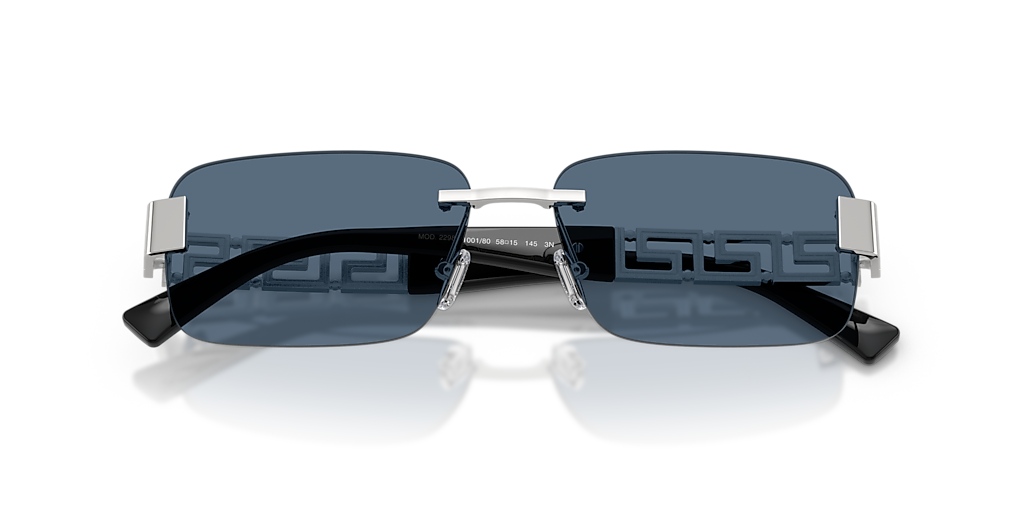 Versace VE2298 L (58 - 15) with Blue lenses and Silver frame