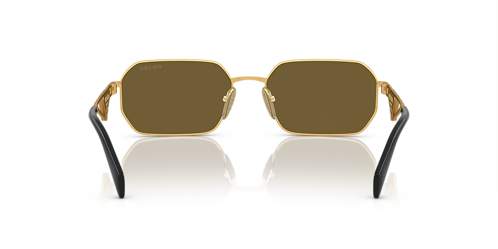 Prada PR A51S XL (58 - 17) with Brown lenses and Gold frame