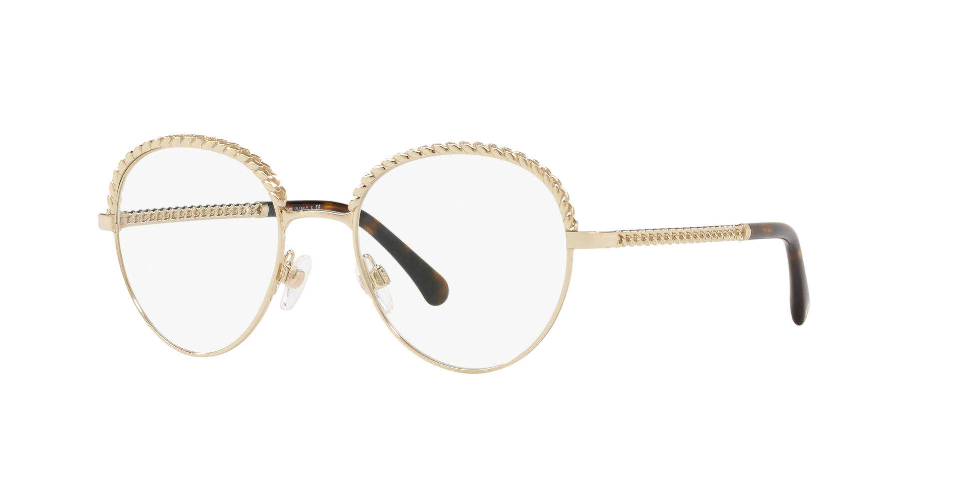 CHANEL② Chanel CH2184 S (50 - 19) with Transparent lenses and Gold frame