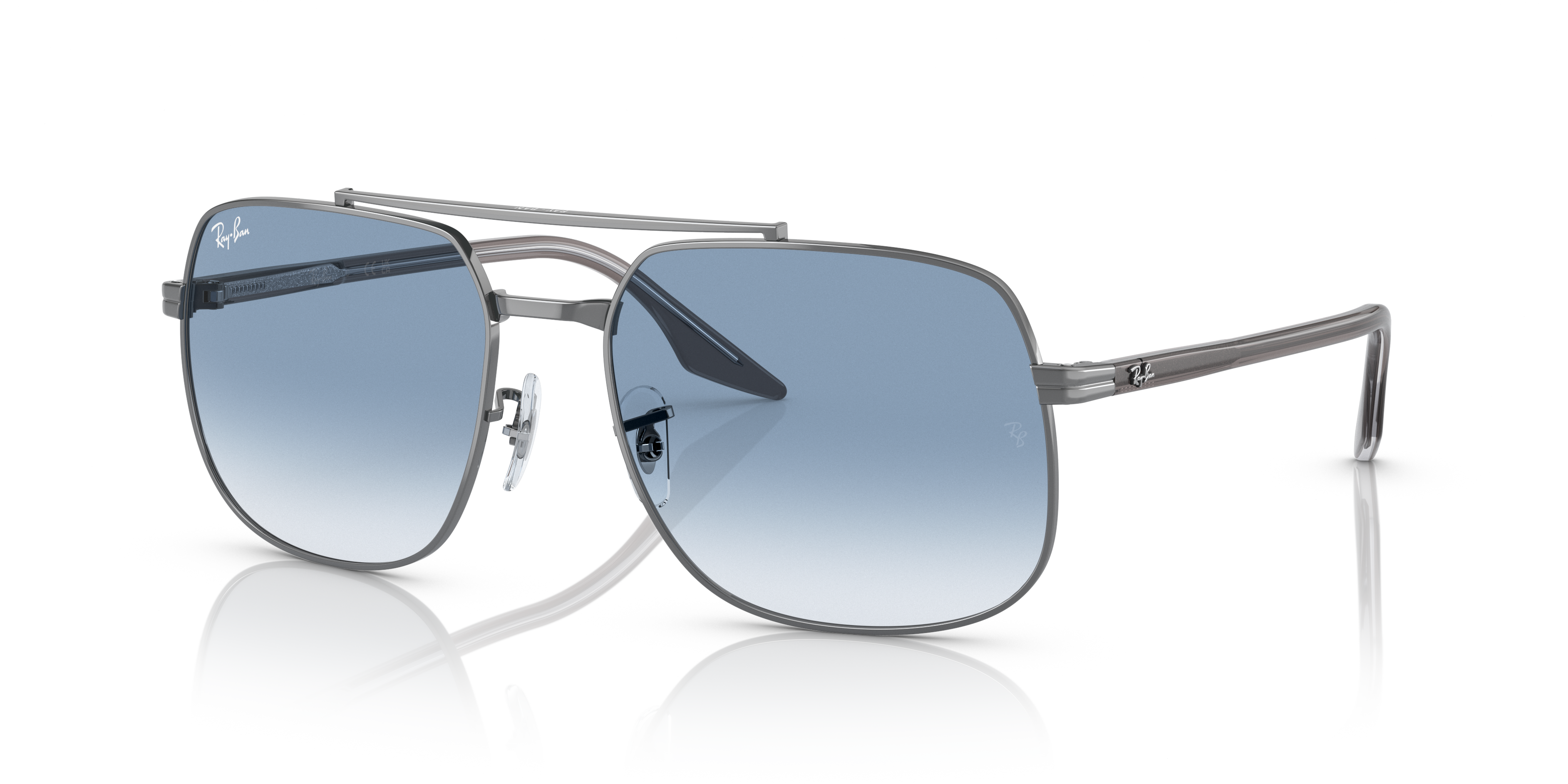 Ray-Ban RB3699 M (56 - 18) with Blue lenses and Grey frame