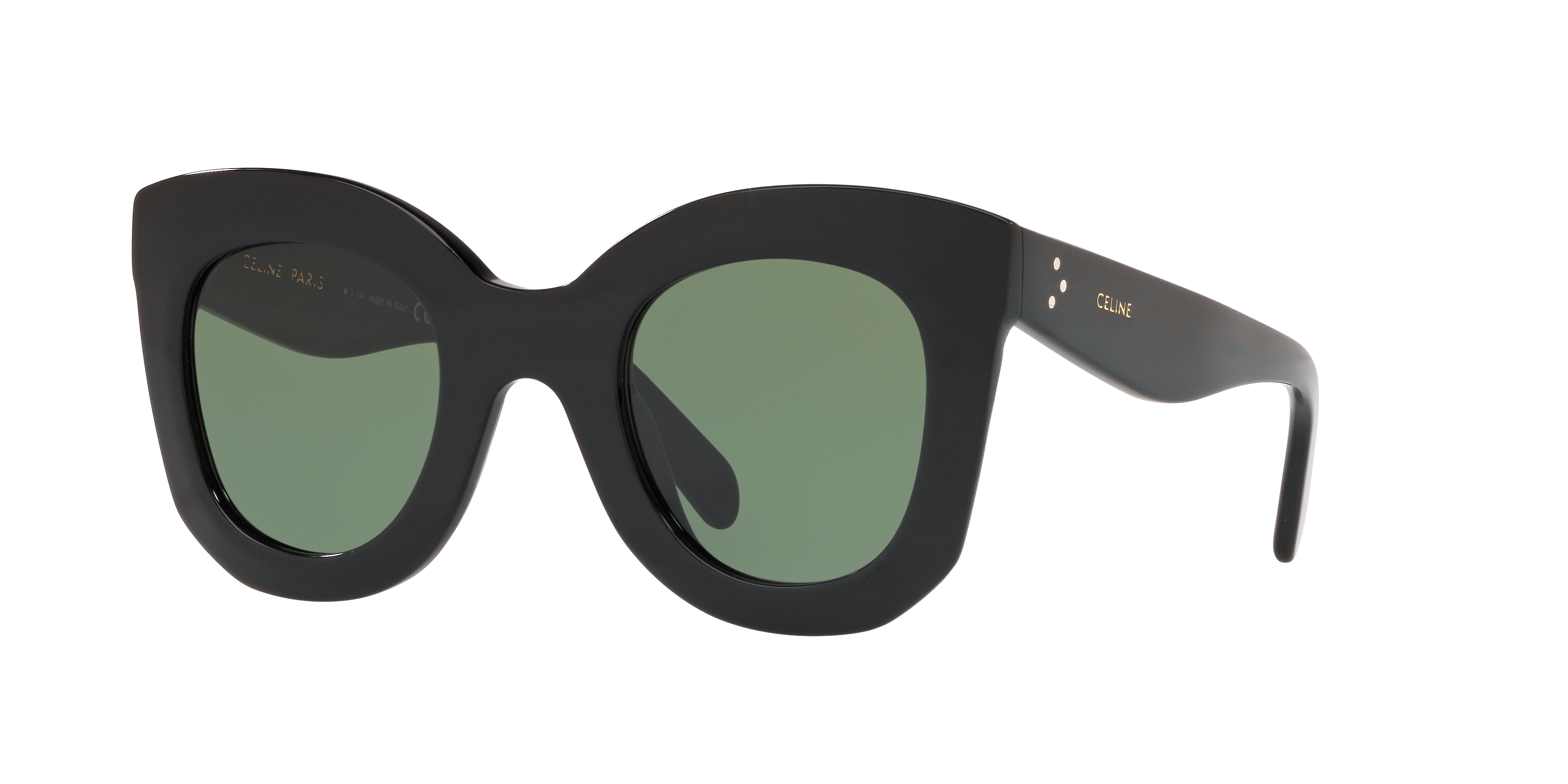 Celine CL4005In XL (47 - 22) with Green lenses and Black frame