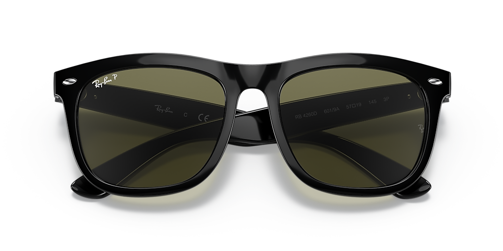 Ray-Ban RB4260D XXL (57 - 19) with Green lenses and Black frame