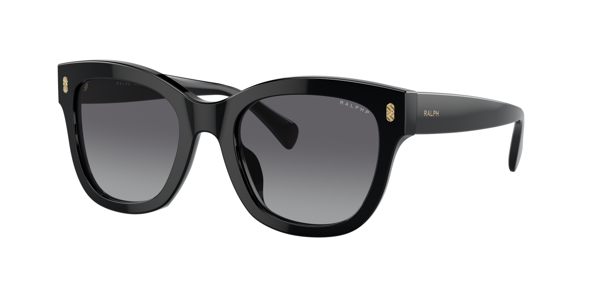 Ralph Woman Sunglass RA5301U -  Frame color: Shiny Black, Lens color: Gradient Polarized Grey