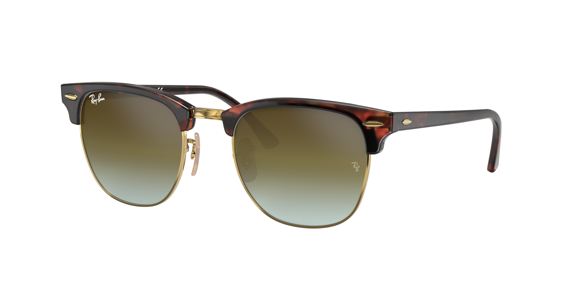 Ray-Ban Clubmaster Flash Lenses L (51 - 21) with Green lenses and