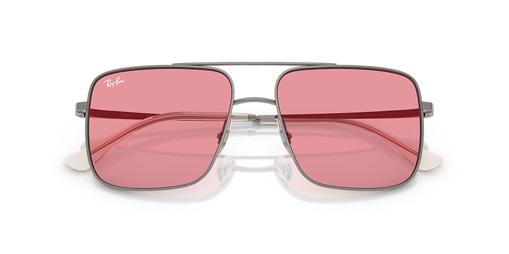 Ray-Ban Ari Bio-Based L (56 - 16) with Pink lenses and Grey frame