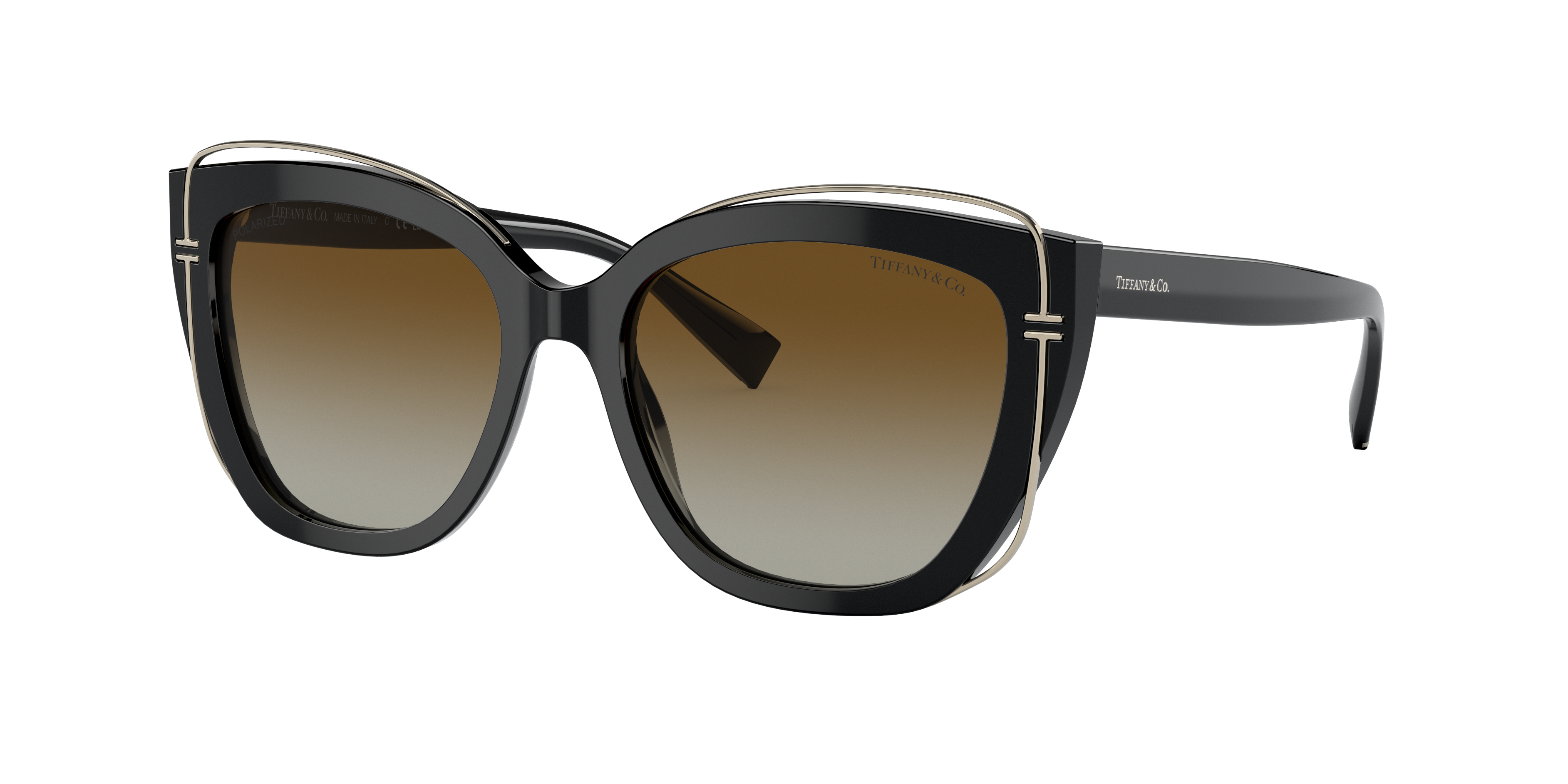 Tiffany & Co. TF4148 M (54 - 17) with Brown lenses and Black frame