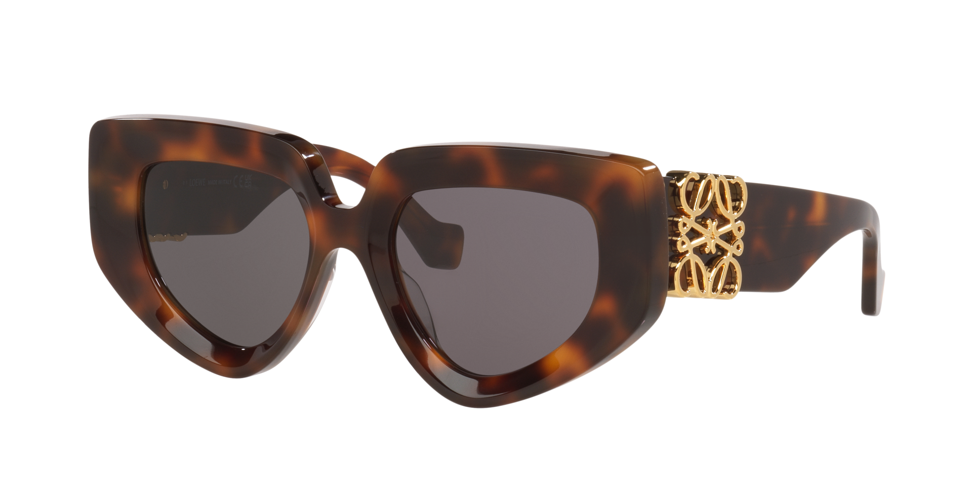 Loewe Femme Sunglass Anagram LW40154U - Couleur du Monture caille de tortue Noir Couleur de Lentille Gris 380 €