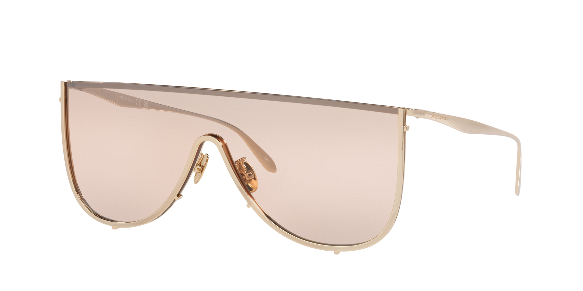 Alaia Femme Sunglass AA0094S - Couleur du Monture Or Couleur de Lentille Brun 315 €
