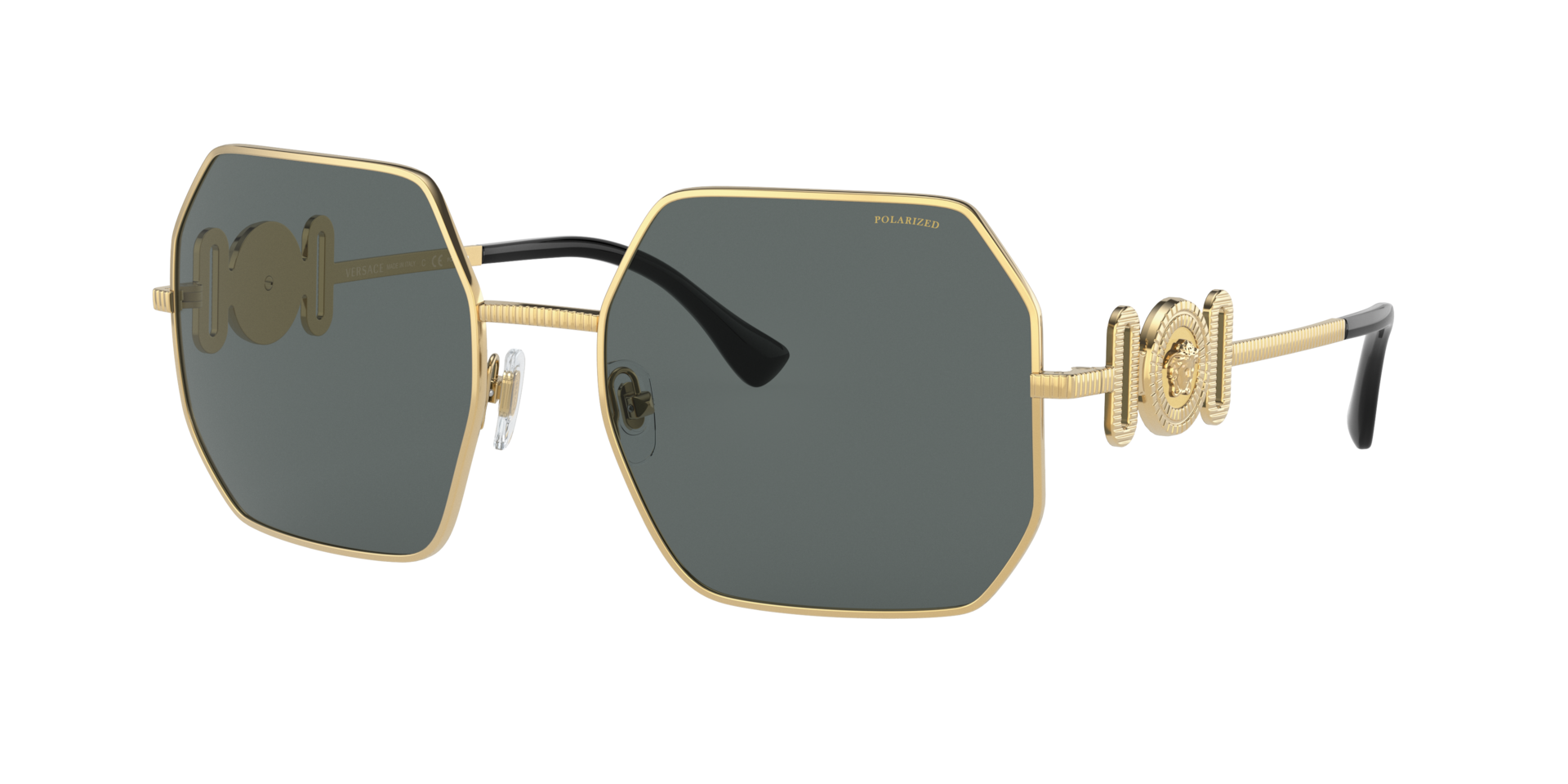 Versace VE2248 XL (58 - 19) with Grey lenses and Gold frame