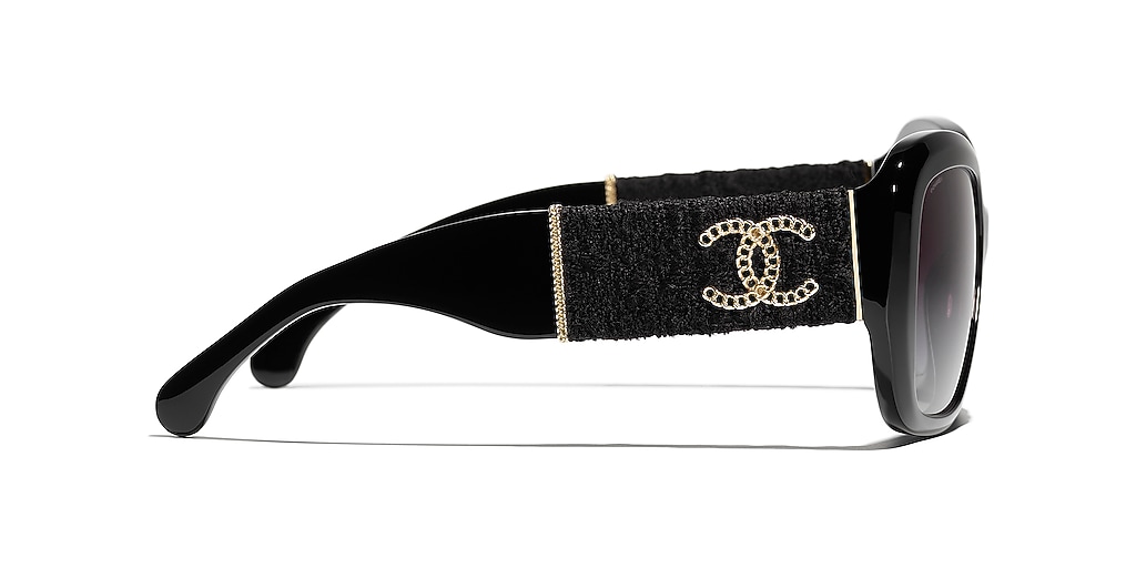Chanel Square Sunglasses CH5512 M (55 - 19) with Grey lenses and