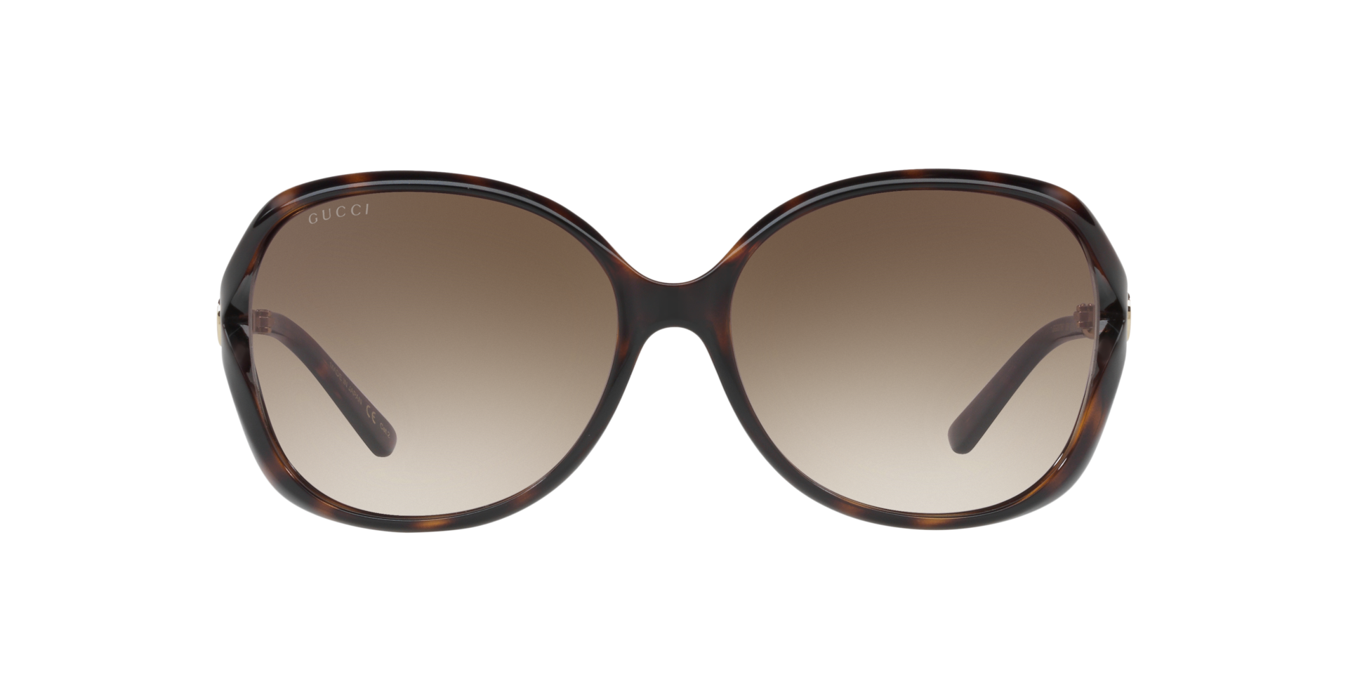 Gucci GG0076S L (60 - 16) with Brown lenses and Tortoise frame