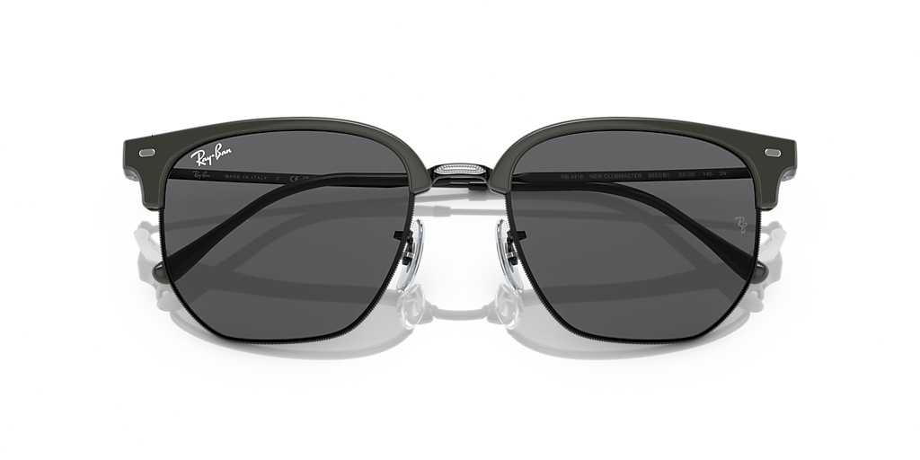 Ray-Ban New Clubmaster XL (53 - 20) com Lentes Cinza e Armação