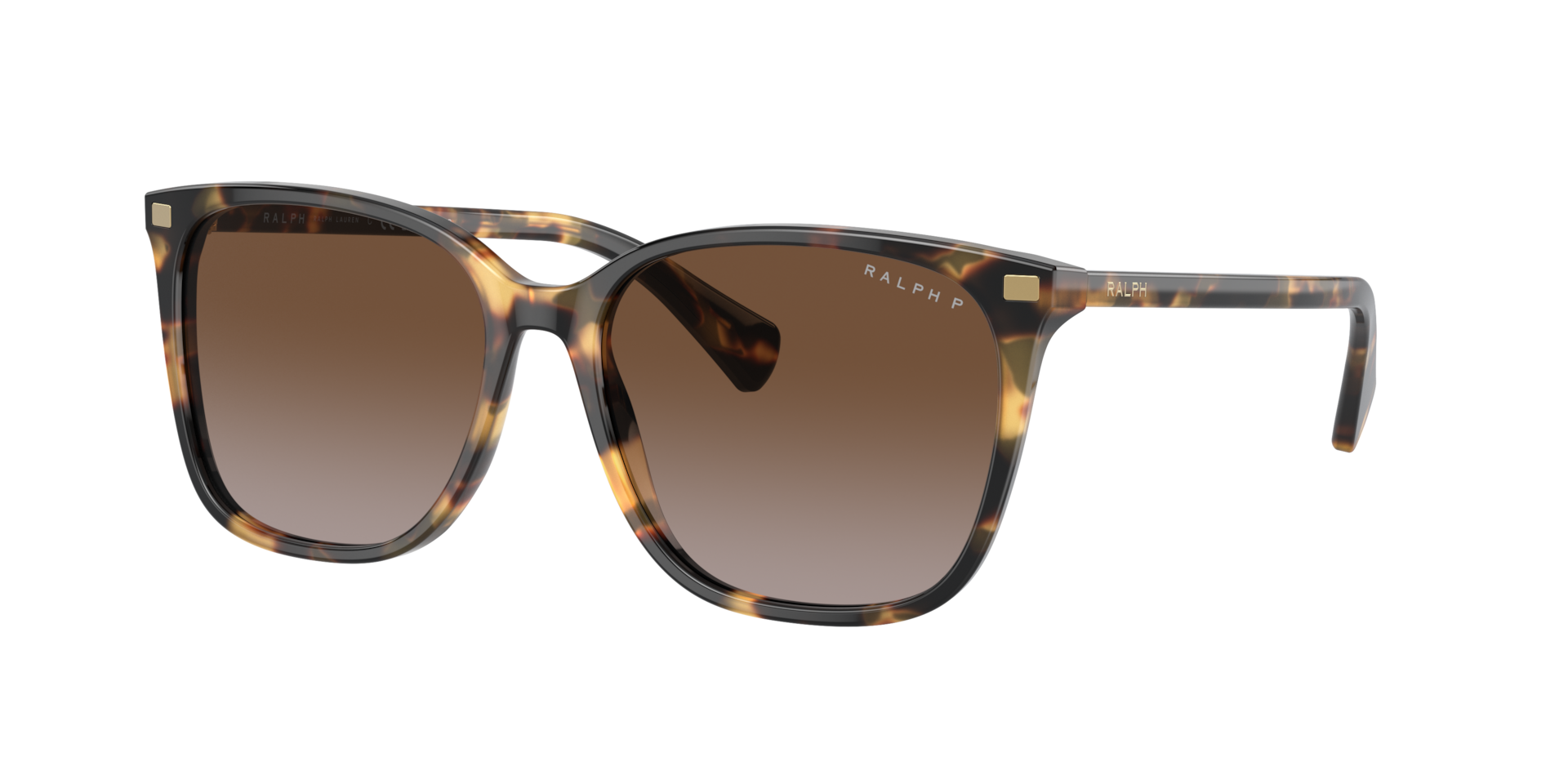 Ralph Femme Sunglass RA5293 - Couleur du Monture Jaune Havana brillant Couleur de Lentille Brun dgrad polaris 59 €
