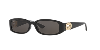 Gucci GG0876S XL (60 - 20) com Lentes Marrom e Armação Tartaruga