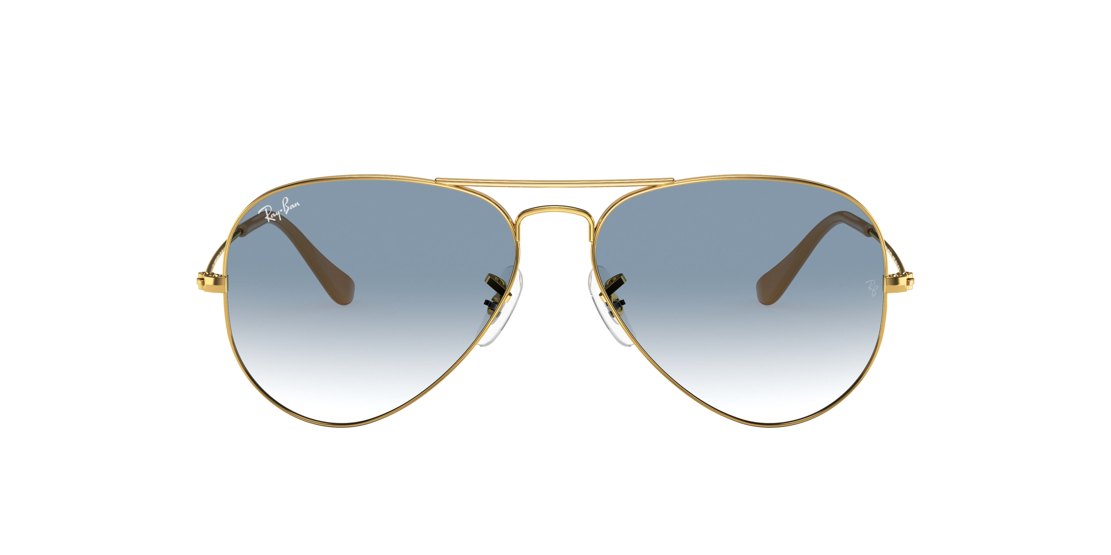Ray-Ban Aviator Gradient XXL (62 - 14) with Blue lenses and Gold