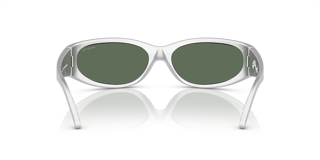 Arnette Catfish L (62 - 16) with Green lenses and Silver frame