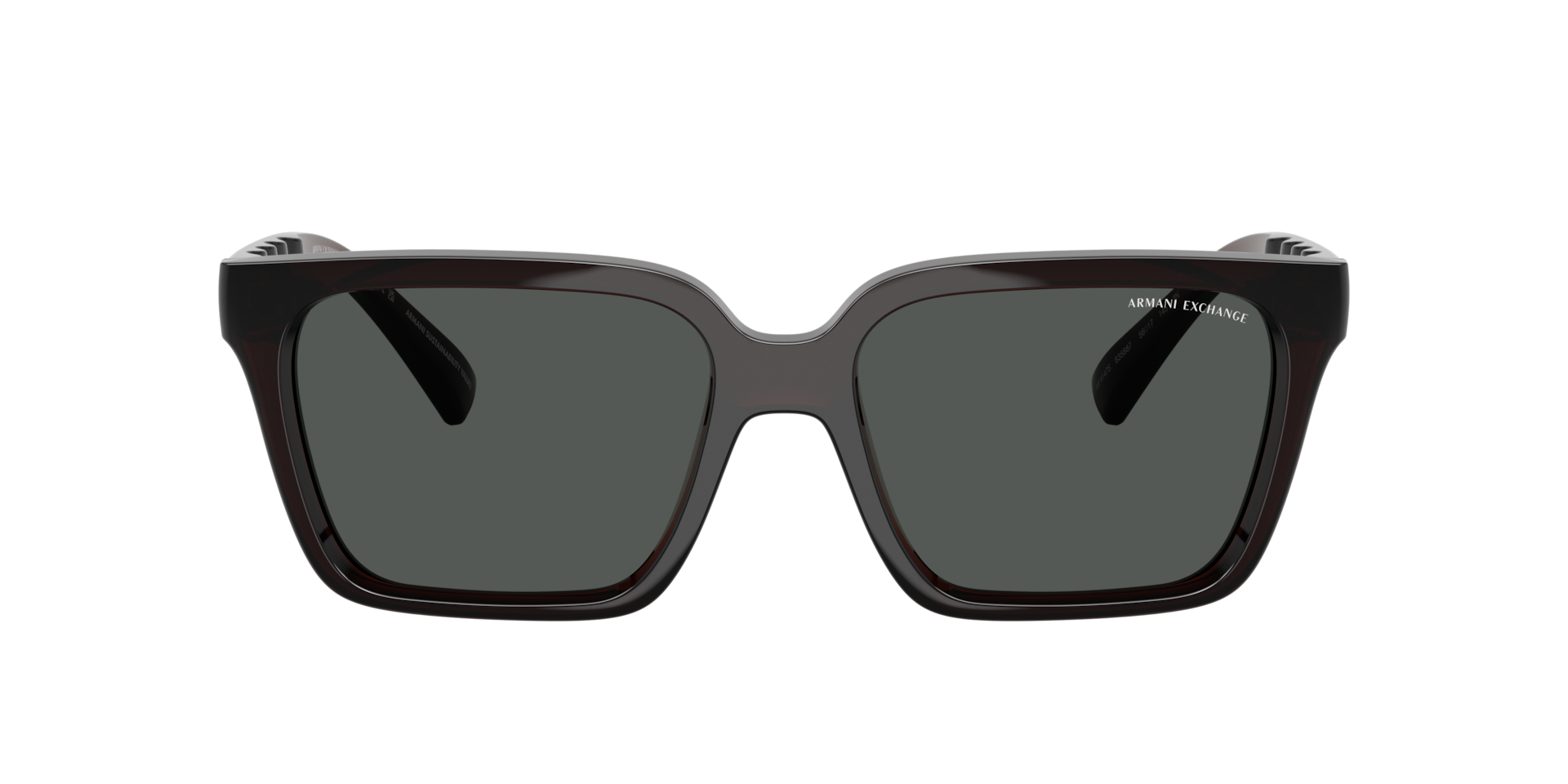 Armani Exchange AX4147S M (56 - 17) with Grey lenses and Brown