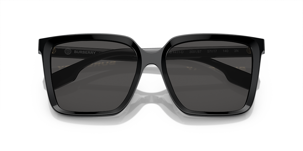 Burberry BE4411D L (57 - 17) with Grey lenses and Black  display picture 3