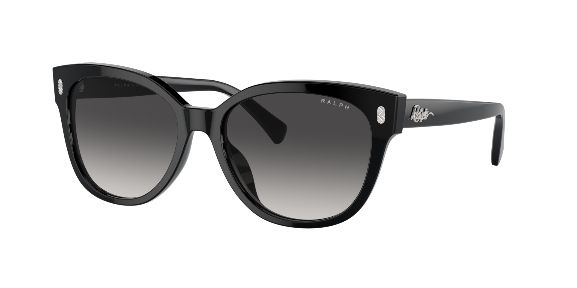 Ralph Woman Sunglass RA5305U Frame color Shiny Black Lens color Gradient Grey