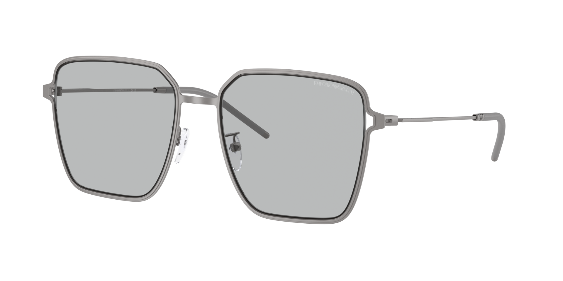 Emporio Armani Woman Sunglass EA2159D -  Frame color: Matte Gunmetal, Lens color: Light Grey