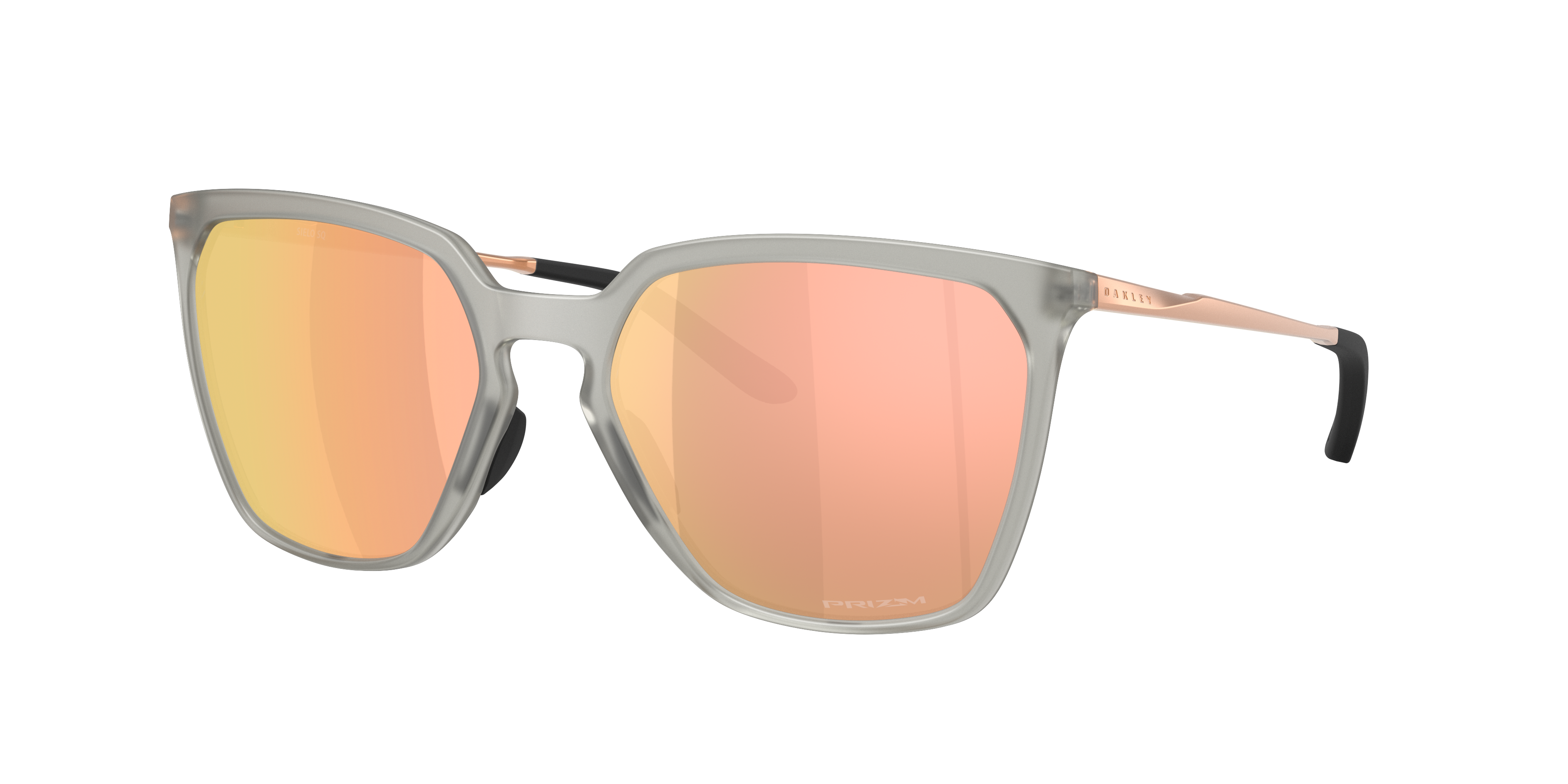 Oakley Woman Sunglass Sielo SQ -  Frame color: Matte Grey Ink, Lens color: Prizm Rose Gold
