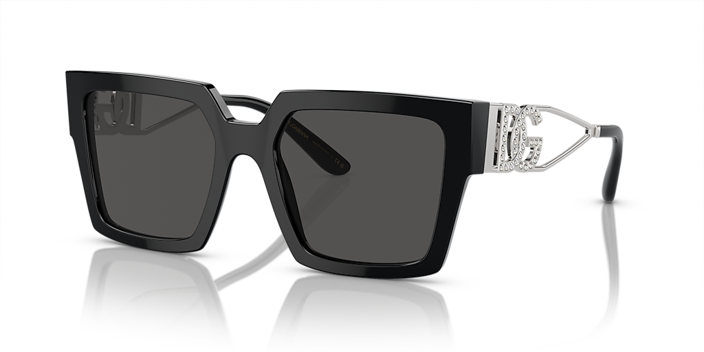 Dolce&Gabbana DG4446B L (53 - 19) with Grey lenses and Black frame