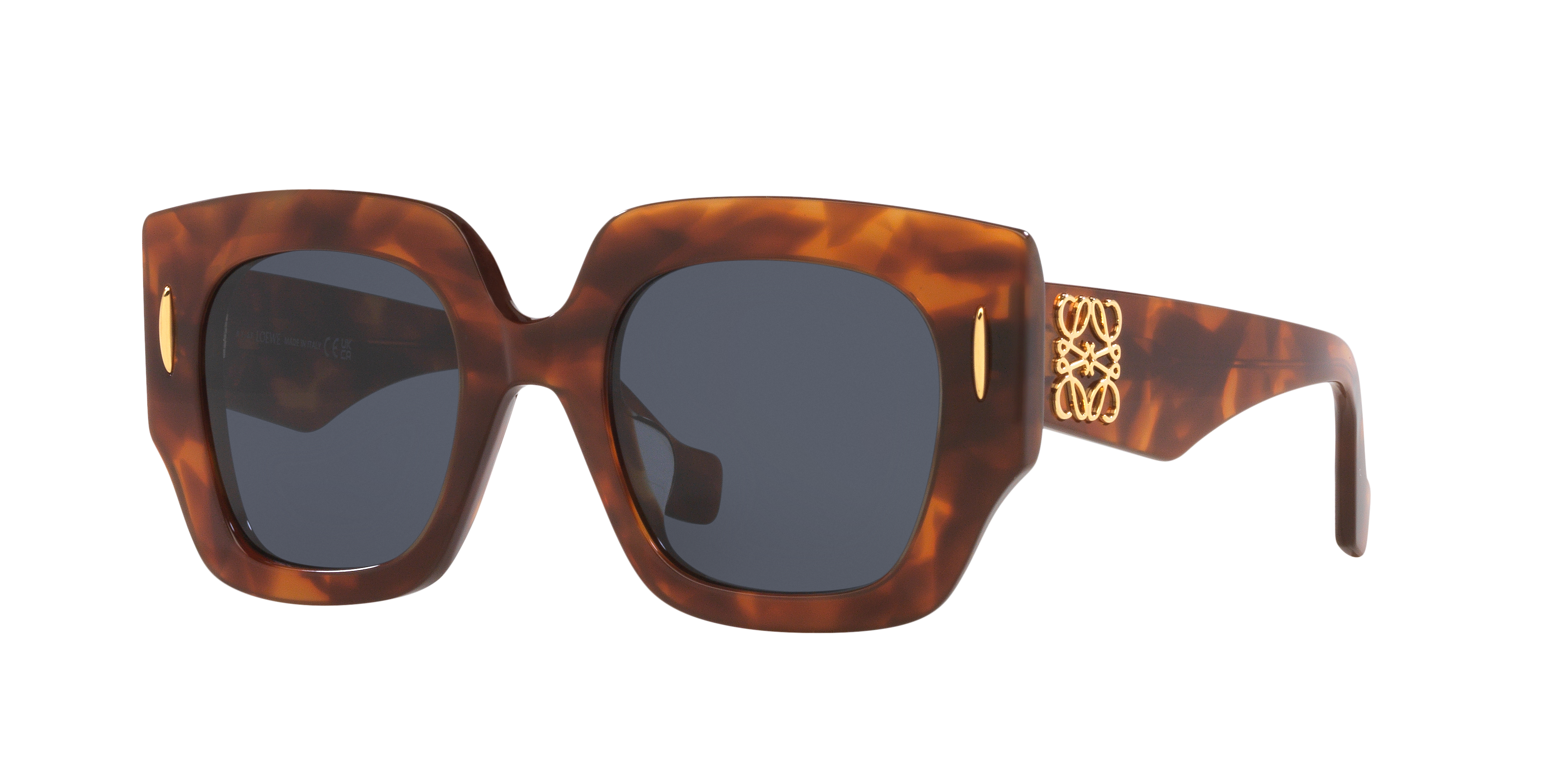 Loewe Anagram Lw40129U XS (50 - 22) with Blue lenses and Tortoise